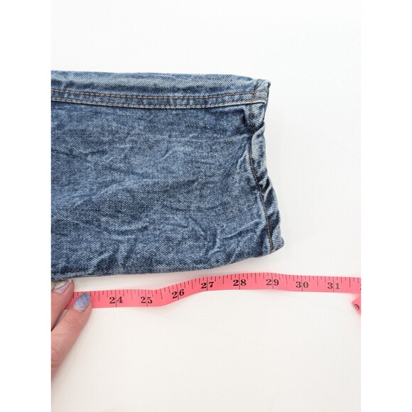 Weathered Blues Vintage Acid Wash Denim High Rise 80s Mom Jeans Size 7-8 26"x29" - Picture 6 of 7